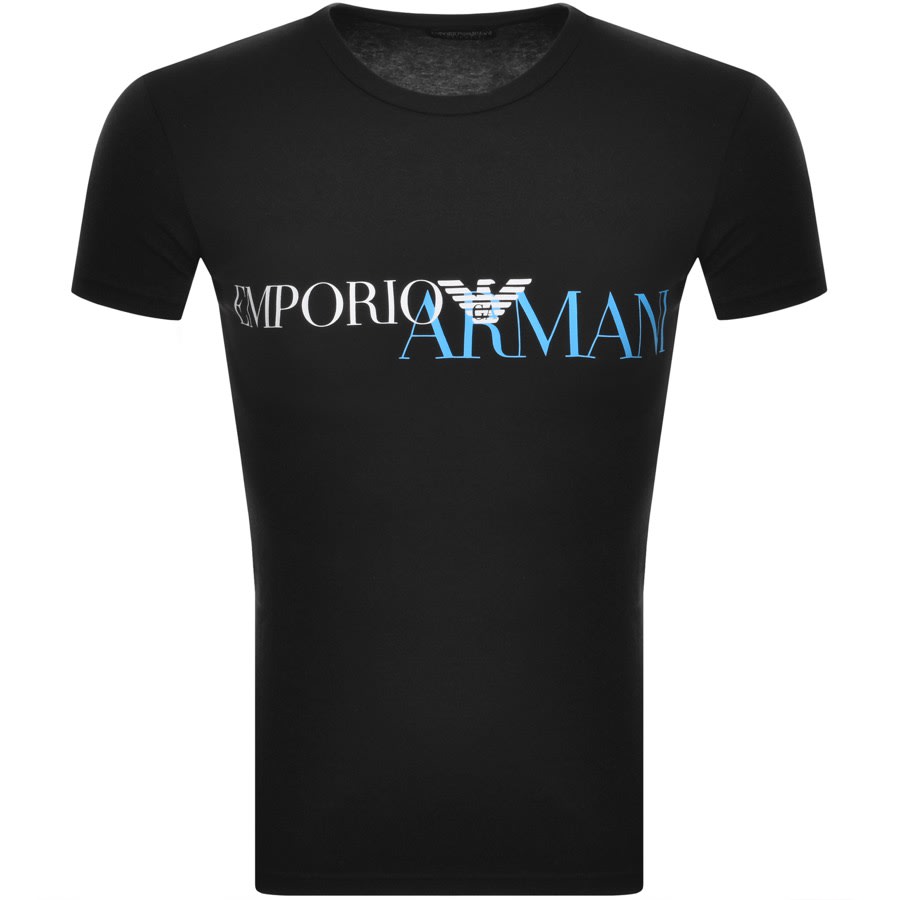Alternative Image for ProductEmporio Armani Lounge Crew Neck T Shirt Black1